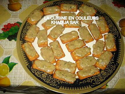 recette Canapés Salés au fromage