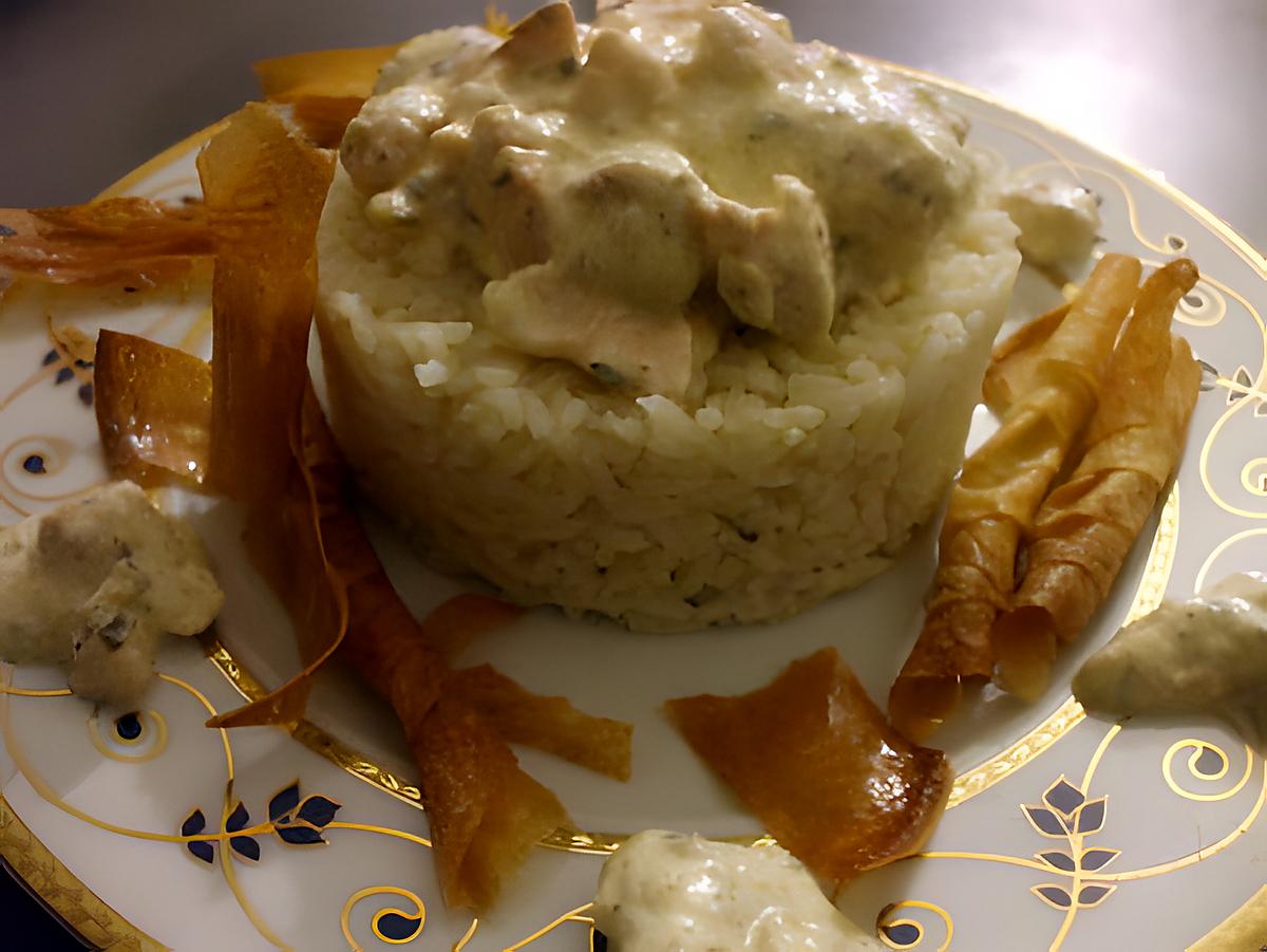 recette " Délice de Saumon  frais mariné au citron..."...Riz basmati...