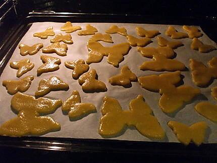 recette Sablés papillons aux amandes....