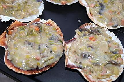 recette Coquilles Saint-Jacques à la Françoise