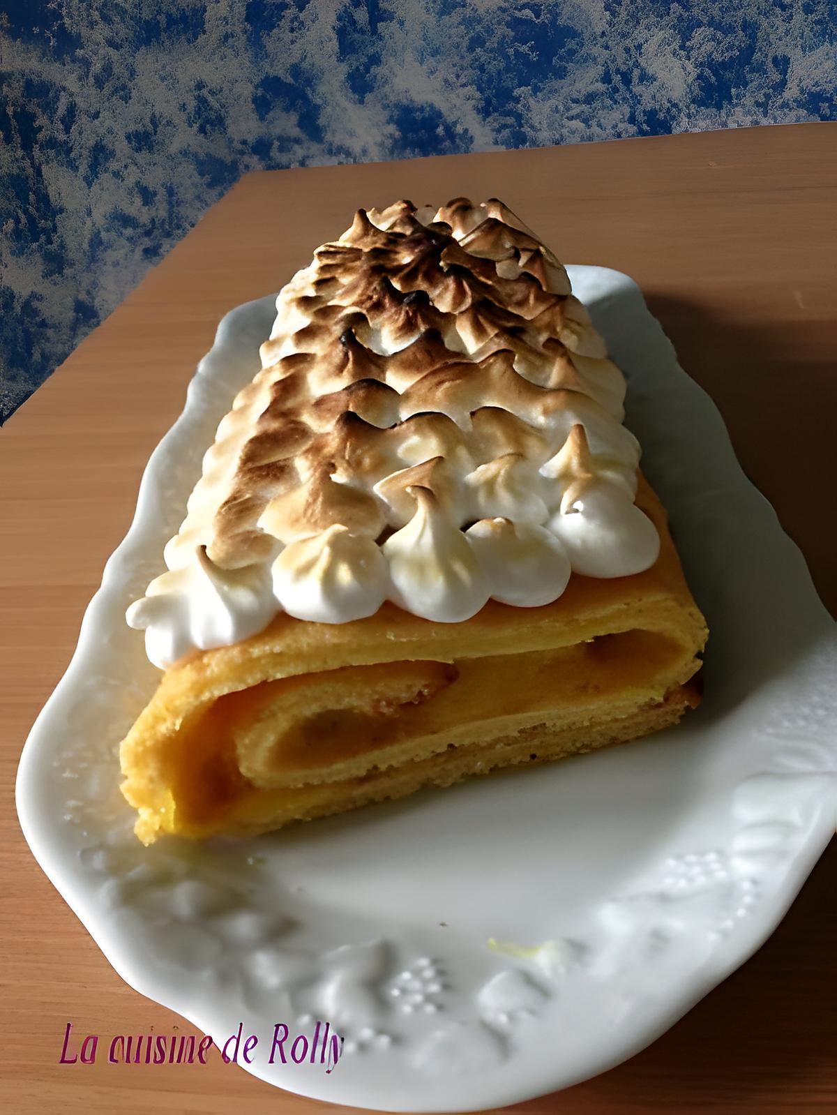 recette Bûche au citron meringuée