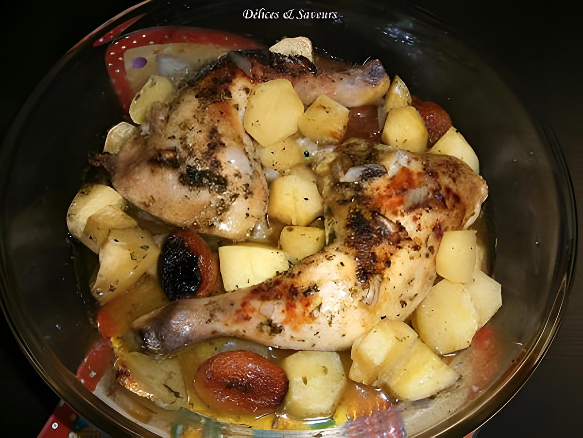 recette Cuisses de poulet au miel et aux abricots