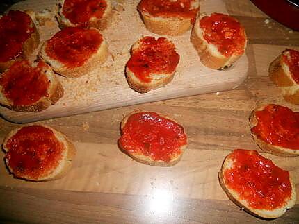 recette fause mini pizza