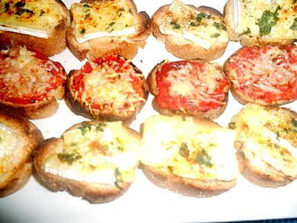 recette fause mini pizza