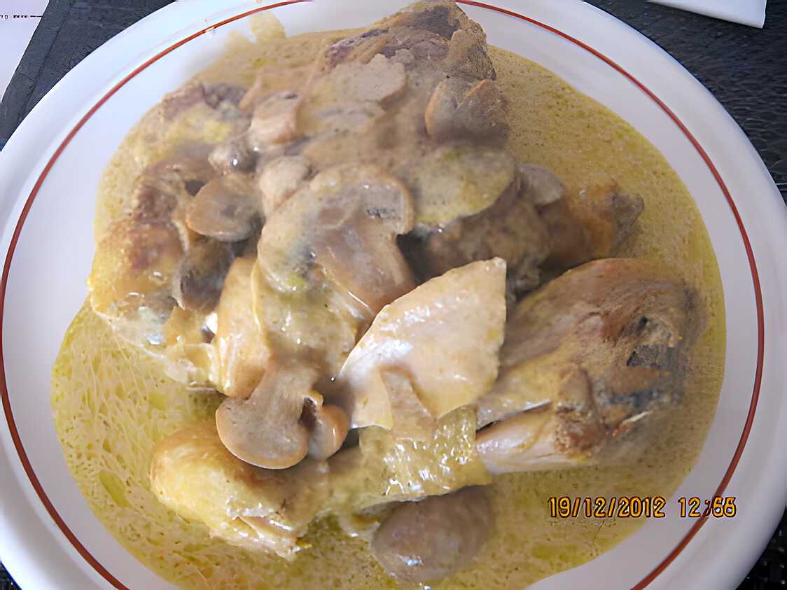 Recette de POULET CURRY par CreMina