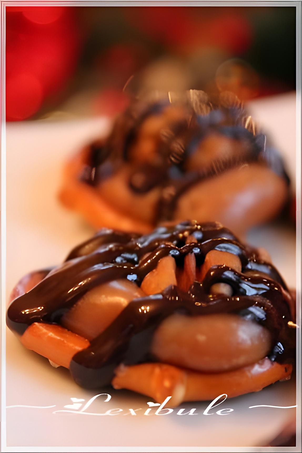 recette Bretzels au caramel et au chocolat