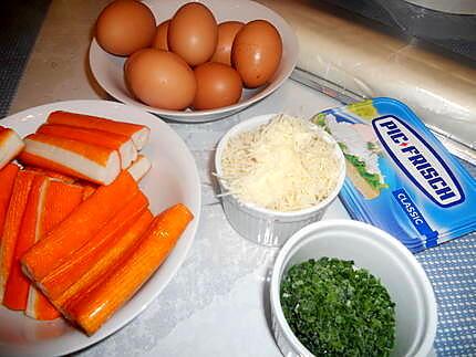 recette brike au surimi et oeuf facile