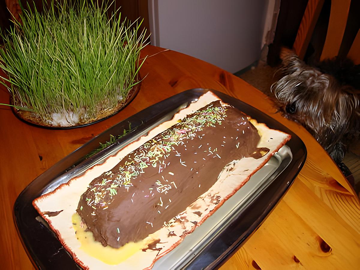 recette buche a la frangipane de josette Baysse