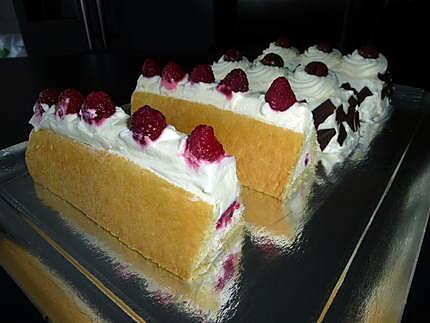 recette Mini buche foret noire et framboise