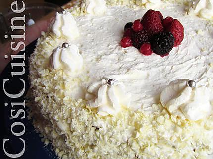 recette Forêt Blanche aux fruits