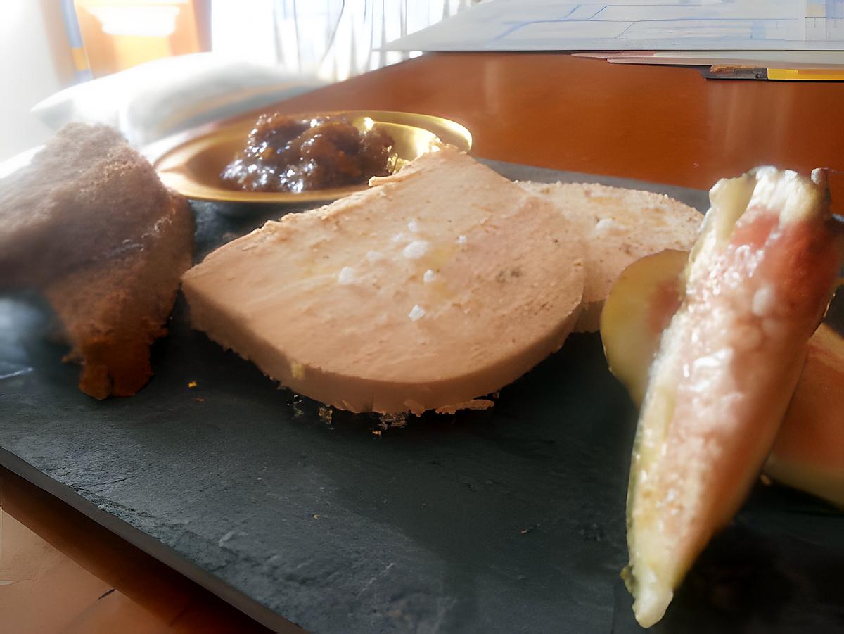 recette ardoise gourmande au foie gras