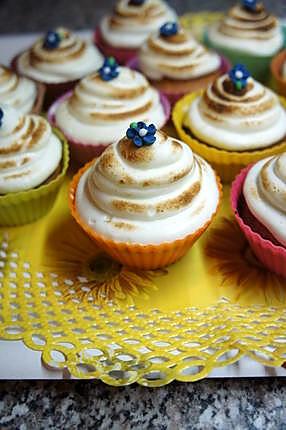 recette cupcakes citron coco meringués