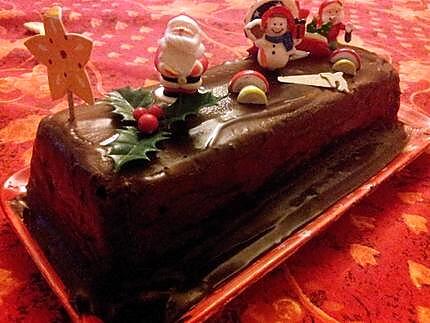 recette Bûche de noel 'lingot' au chocolat et créme de marrons