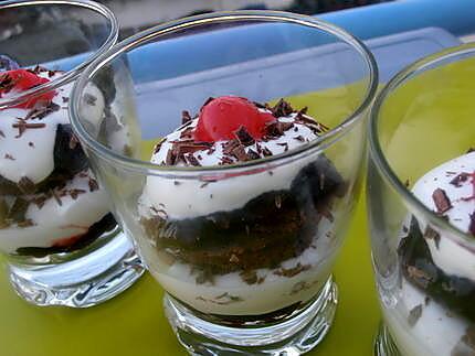 recette ma forêt noire version verrine