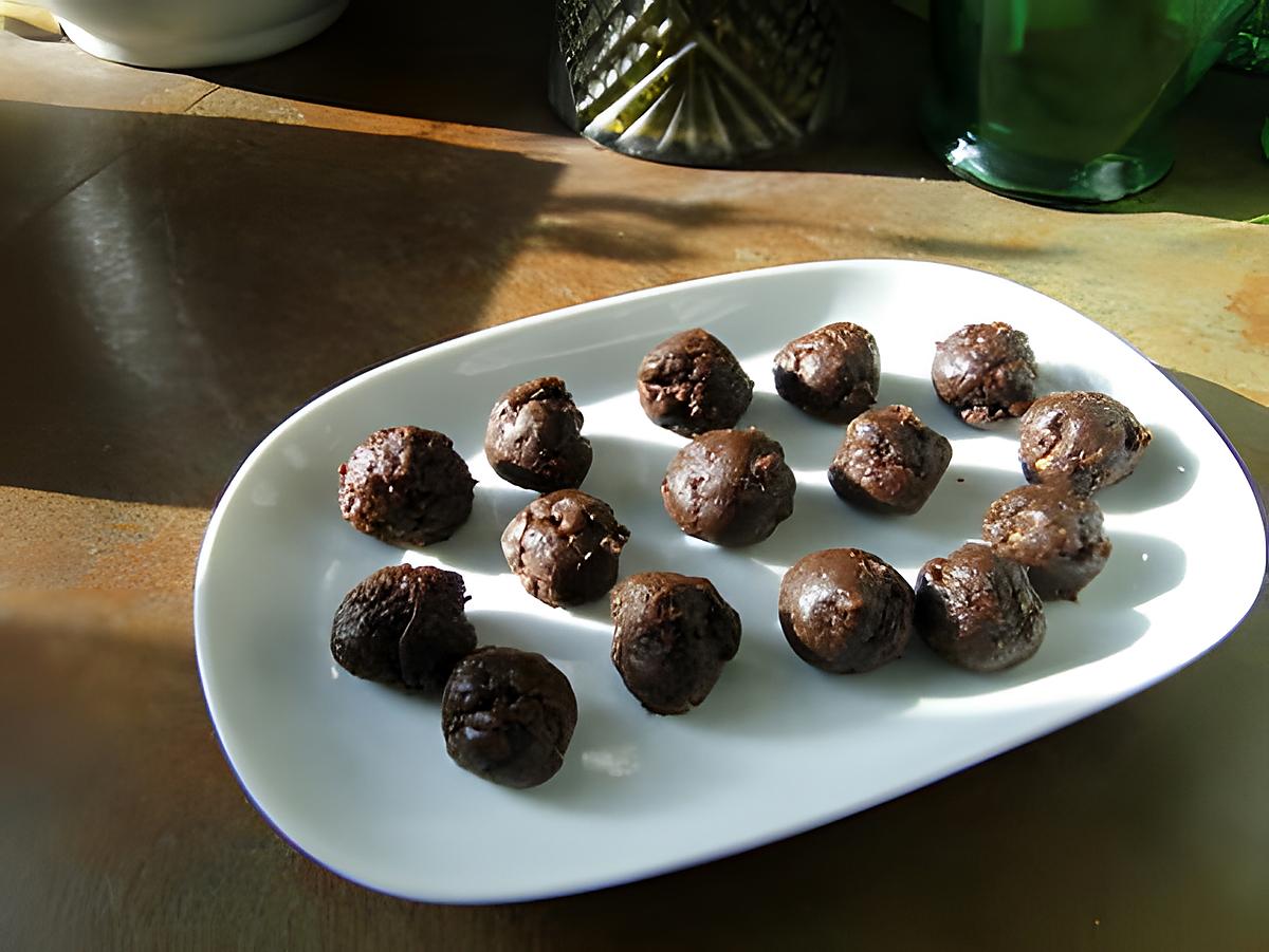 recette Truffes aux raisins secs