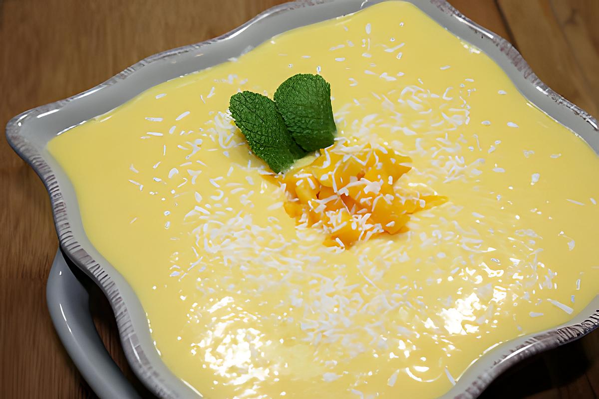 recette Crème de mangue et coco