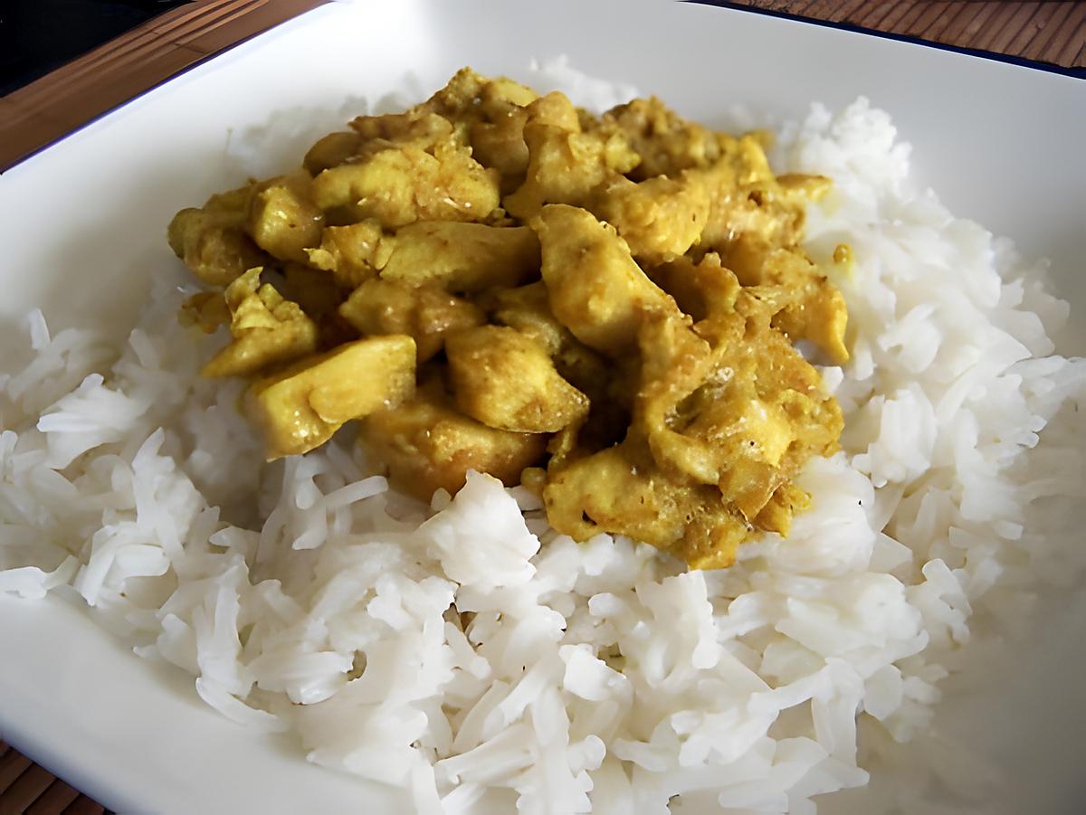 recette Poulet au curry et a la banane