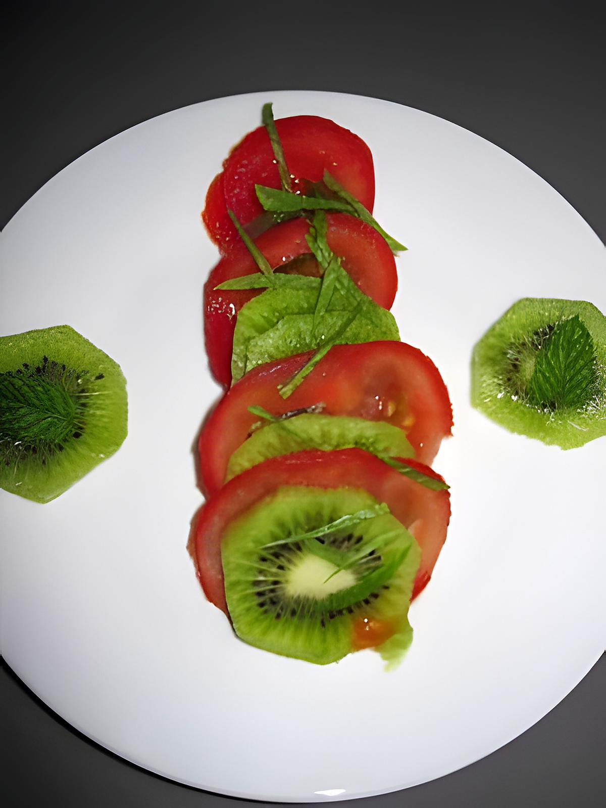 recette Salade de tomates et de Kiwis