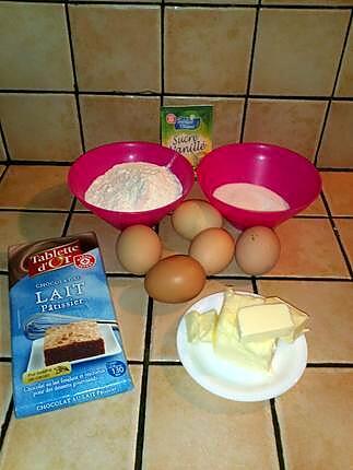 recette Gateau marbré au chocolat au lait