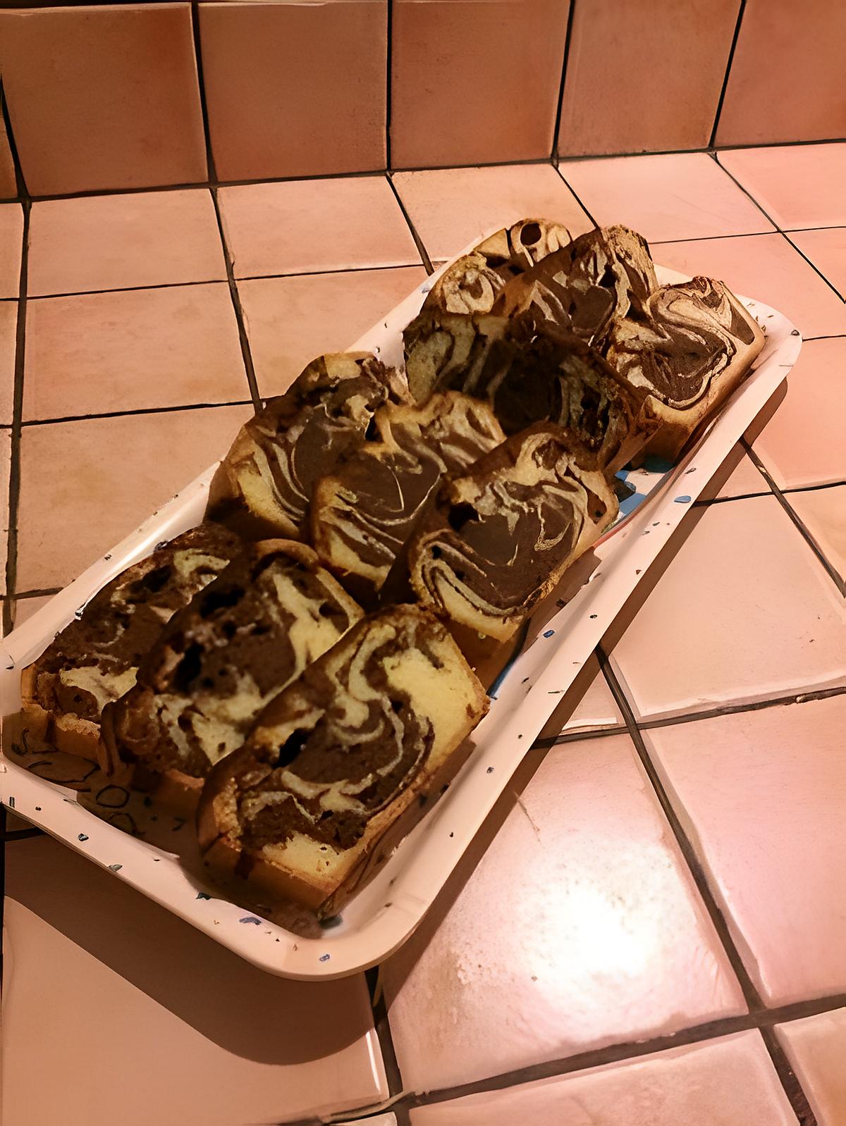 recette Gateau marbré au chocolat au lait