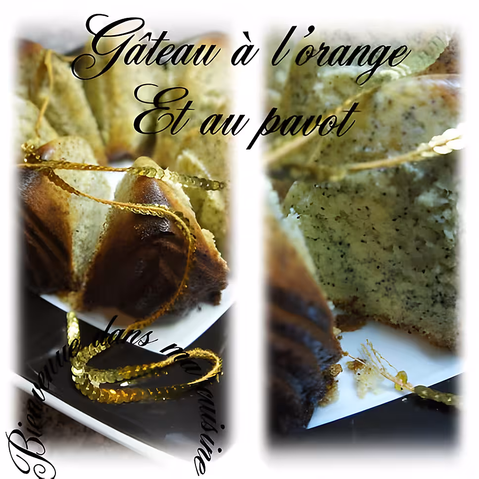 recette Gâteau à l'orange et au pavot