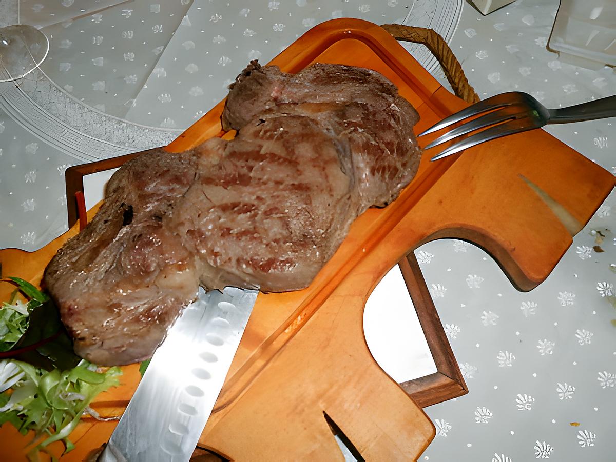 recette Cote de boeuf au gros sel et beurre maitre d hotel