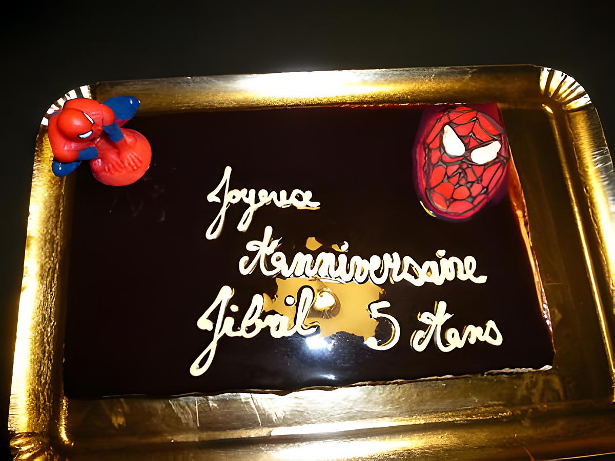 recette Trois chocolat SPIDERMAN