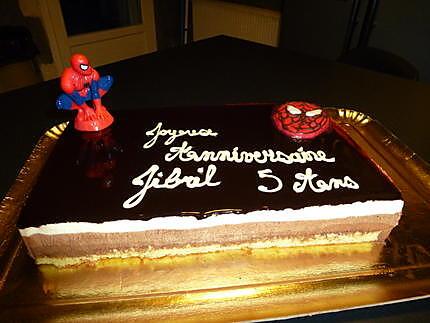 recette Trois chocolat SPIDERMAN