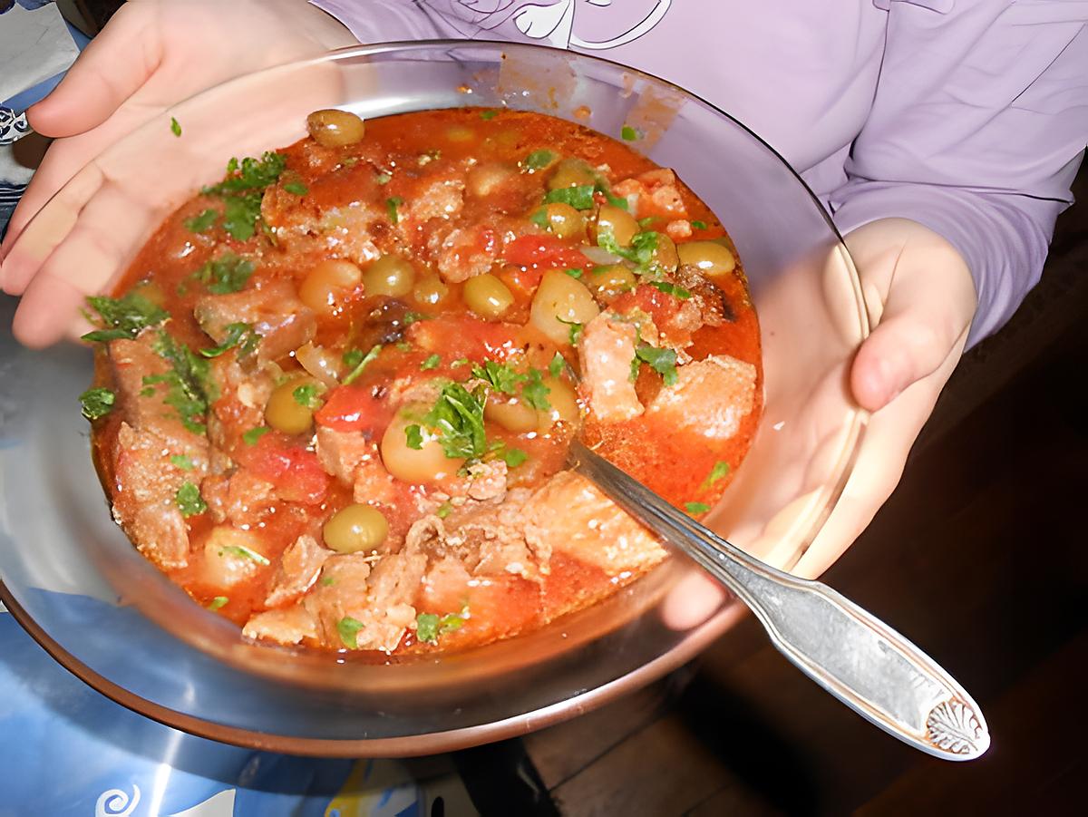 recette Sauté de veau aux olives