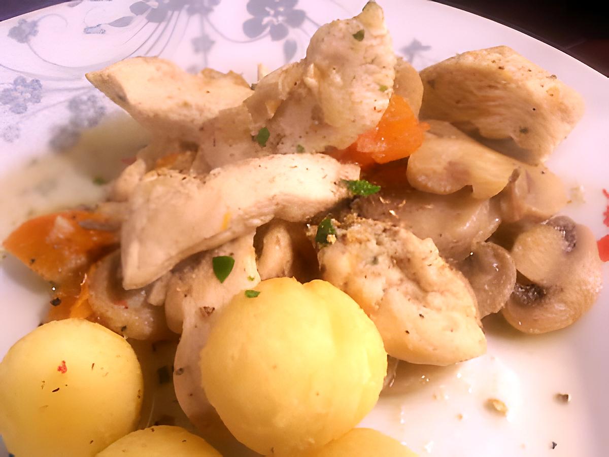 recette poulet aux champignons