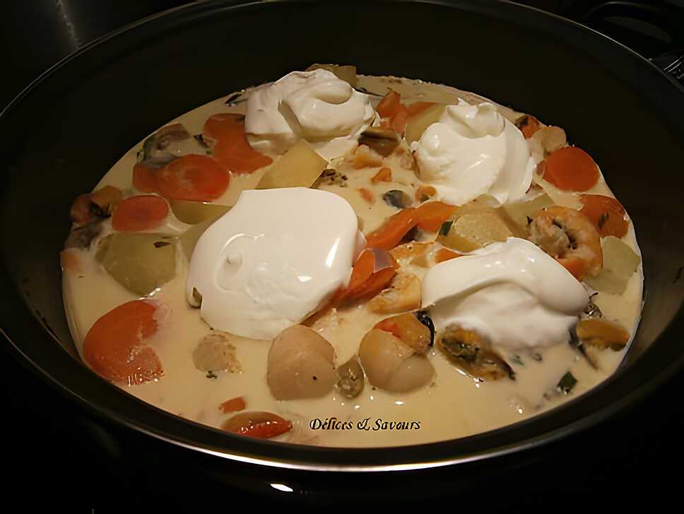 recette Blanquette de fruits de mer