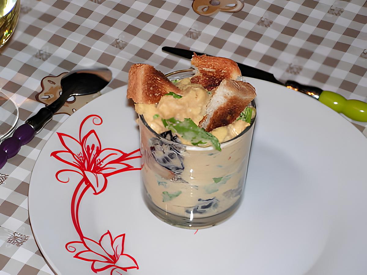 recette Verrine de boudin blanc au pruneaux