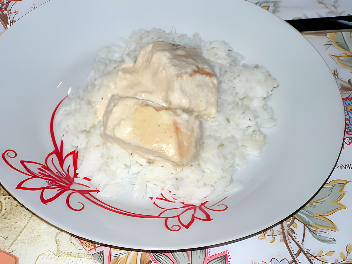 recette Poulet à la sauce crémeuse