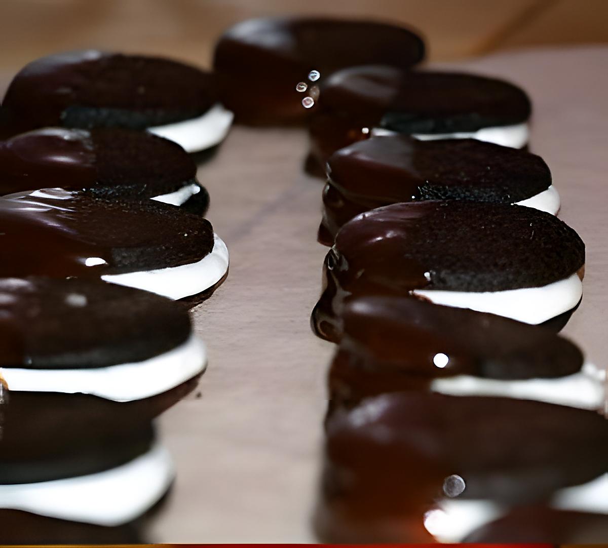 recette Biscuits Fourrés à la Crème de Menthe