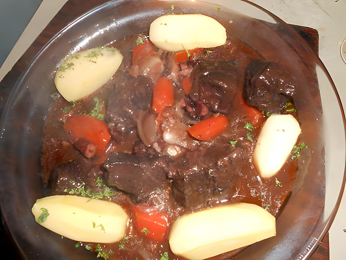 recette Daube de joues de boeuf au vin rouge