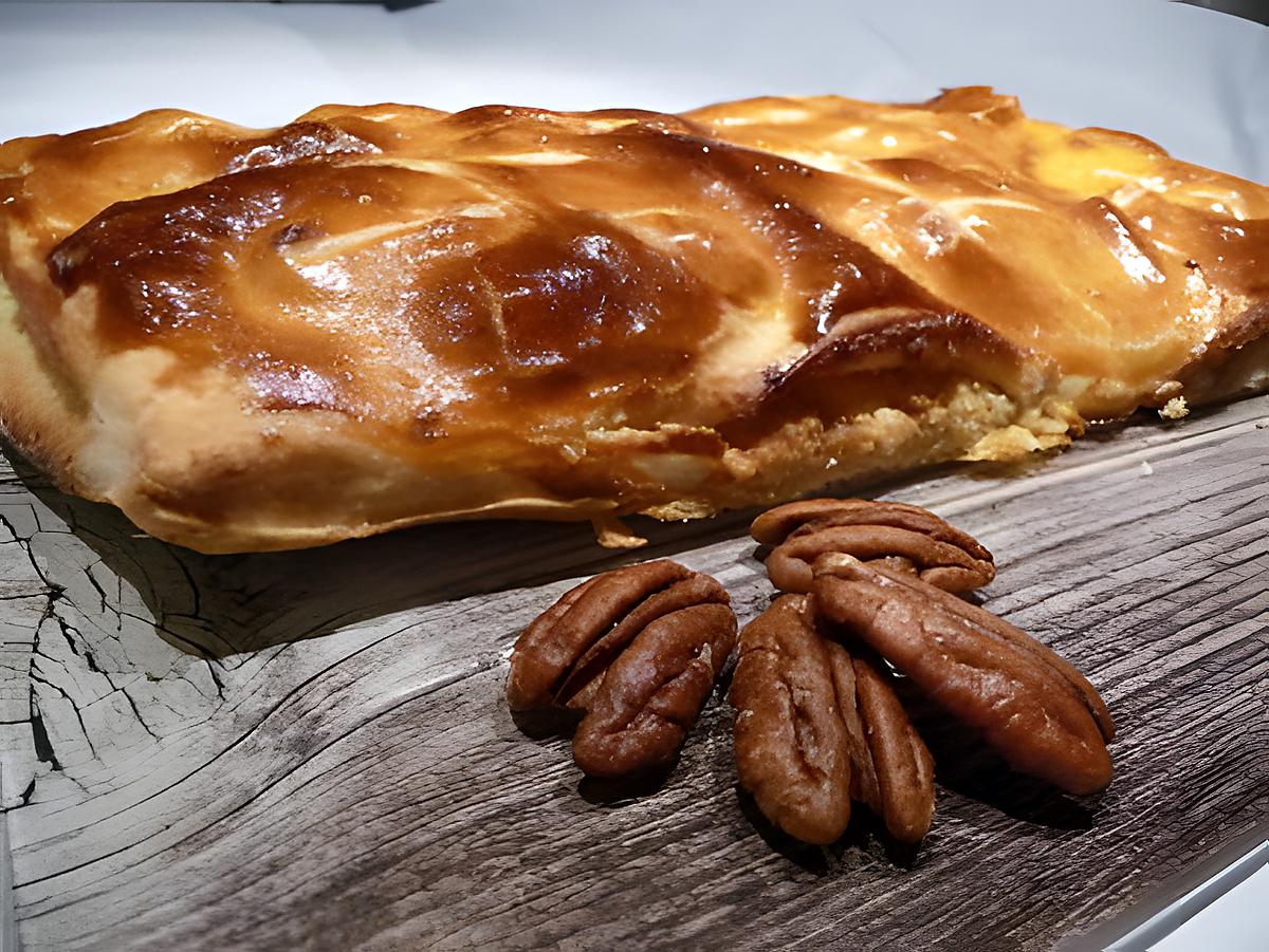 recette Ooo Galette des rois, pommes, caramel au beurre salé & noix de pécan ooO