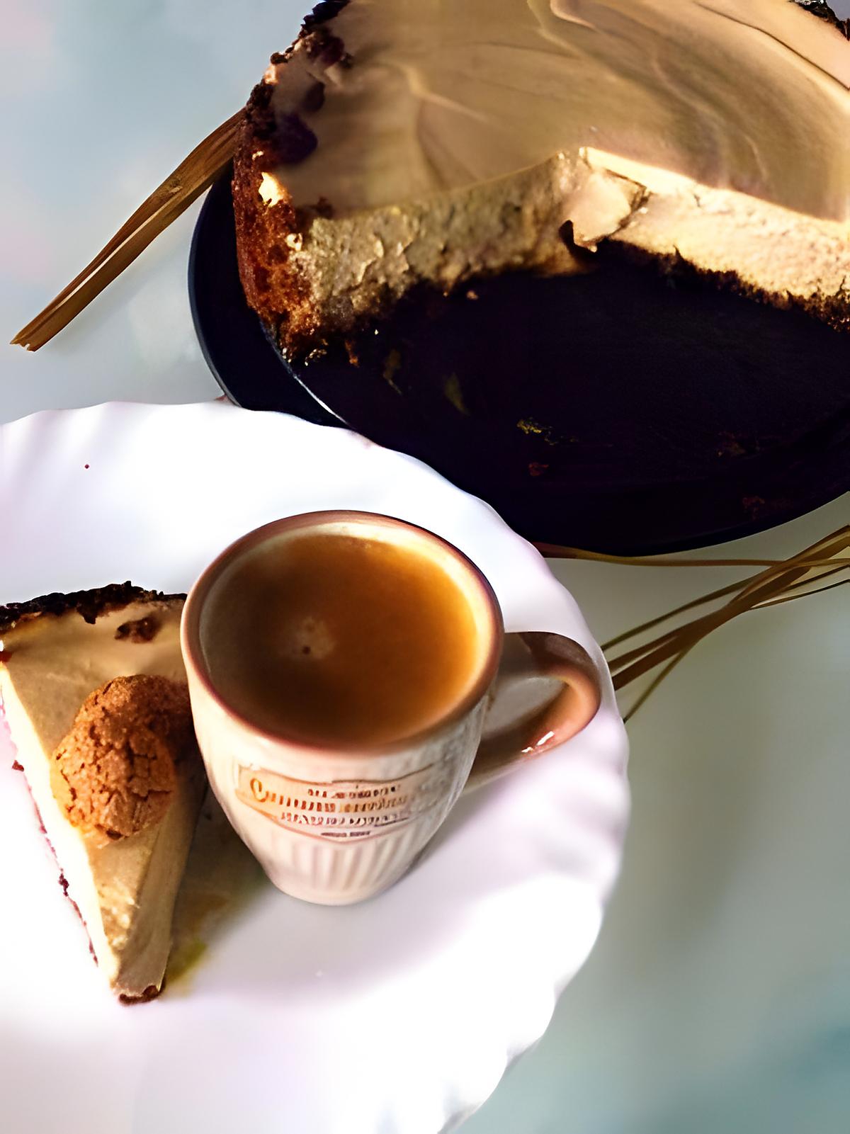 recette Cheesecake café et amaretti