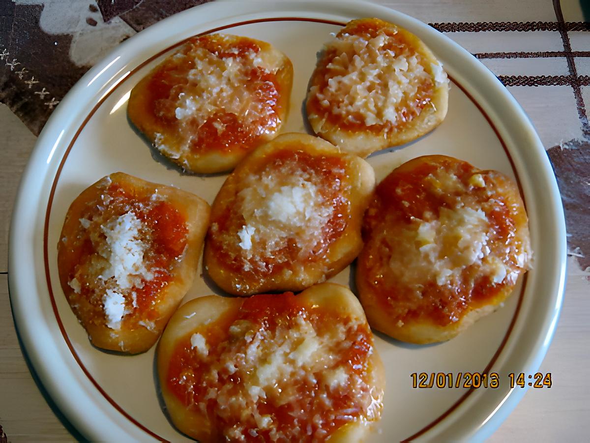 recette MINI PIZZAS SIMPLE