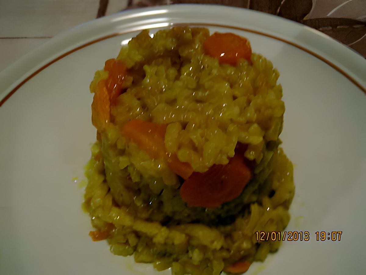 recette RISOTTO DE CAROTTES AU CURRY