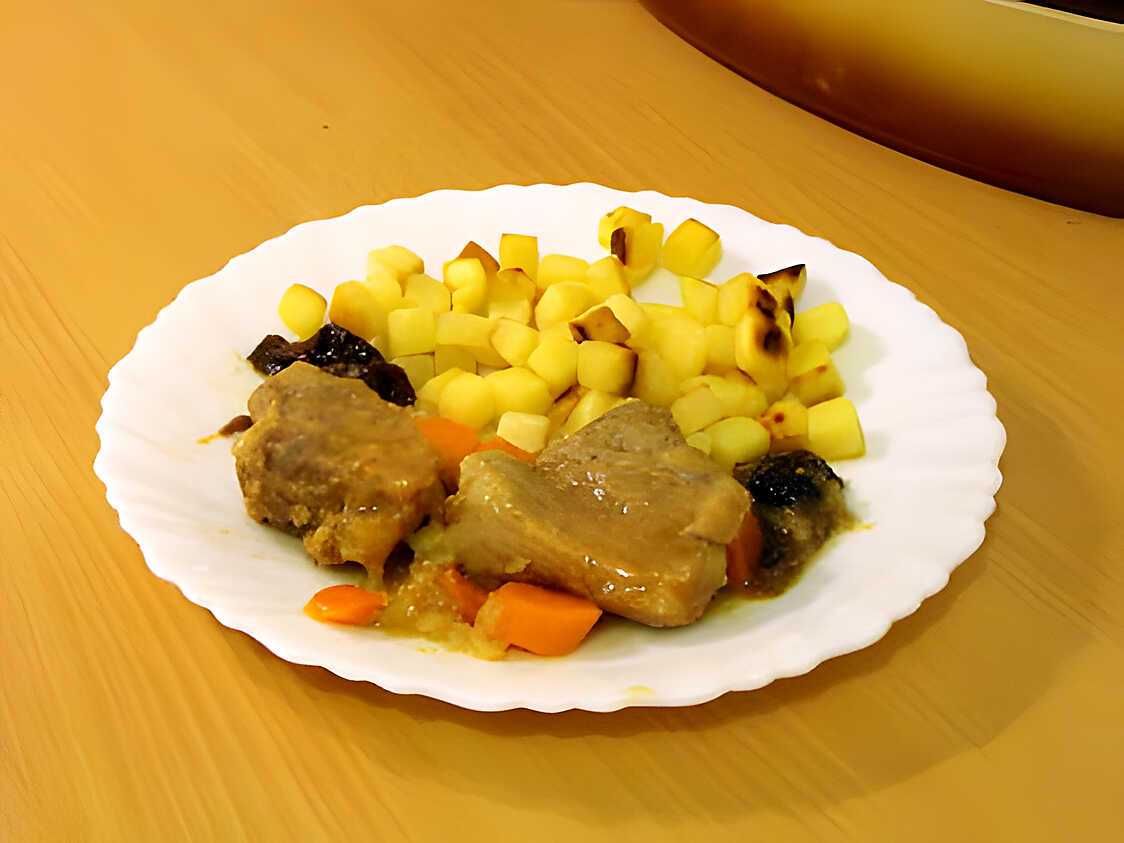 Recette de Sauté de porc sucré-salé