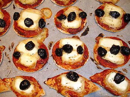 recette mini pizzas au caprins