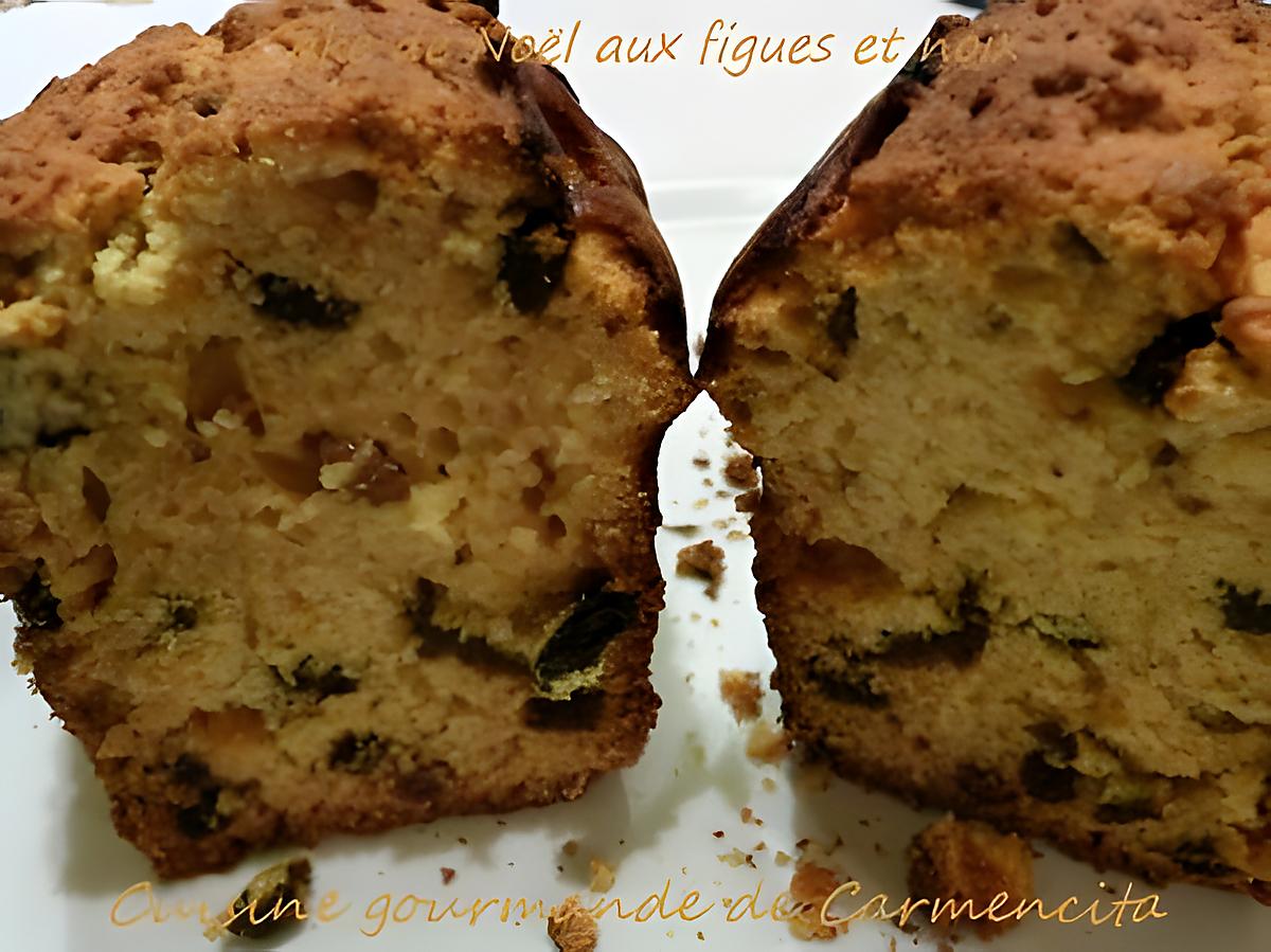 recette Cake de Noël aux figues et aux noix