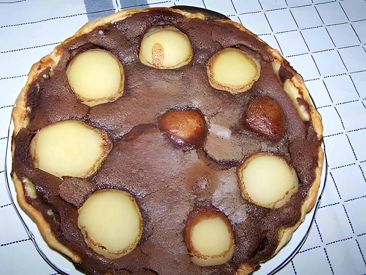 recette Tarte poire chocolat