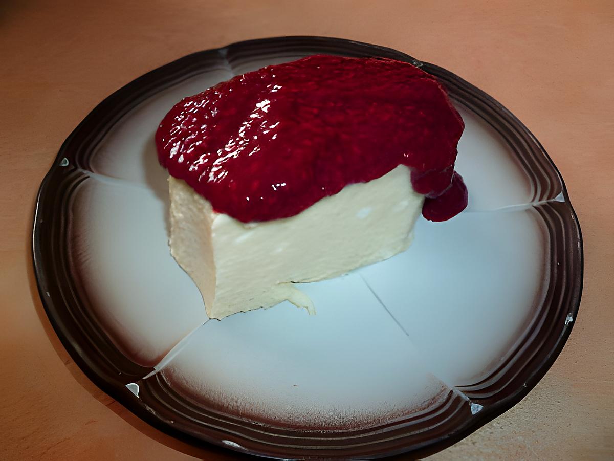 recette MOUSSE DE CITRON ET SON COULIS DE FRAMBOISE