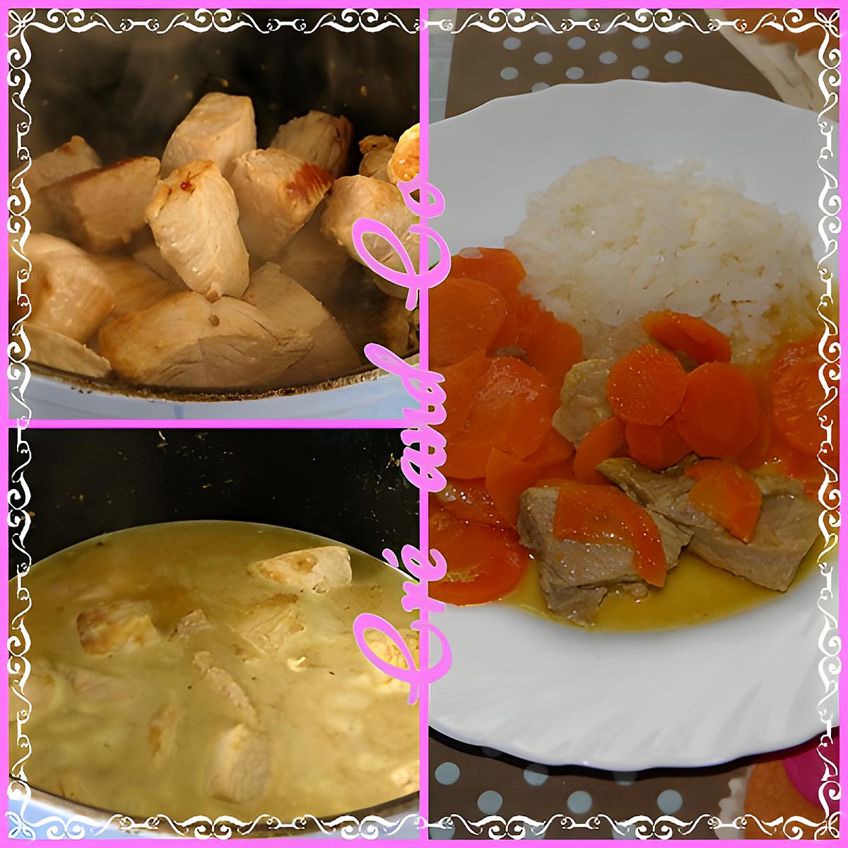 recette Curry de porc aux carottes