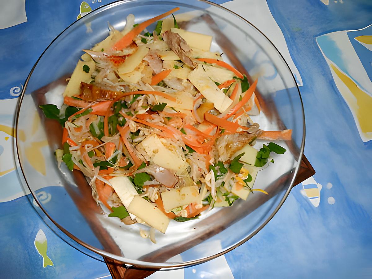 recette Salade de volaille au soja