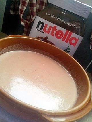 recette Pâte à crêpes au nutella en neige