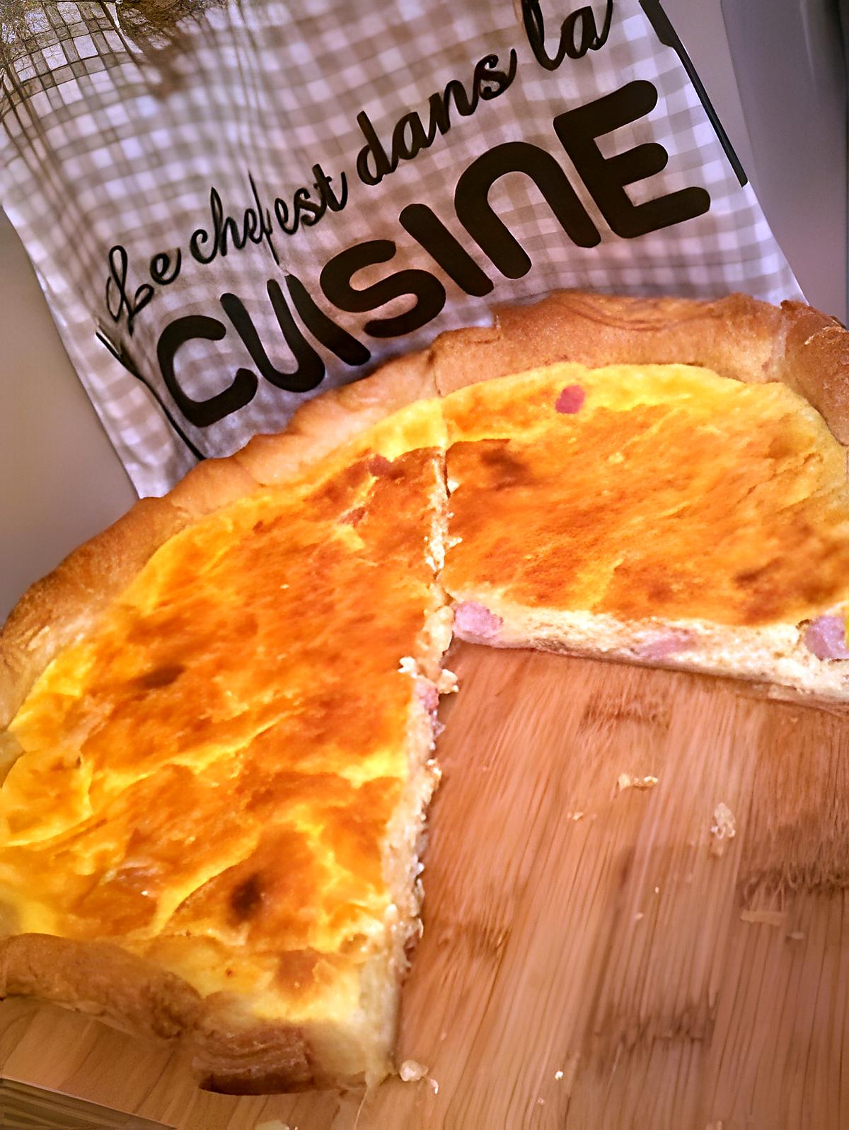 recette Quiche au jambon et fromage