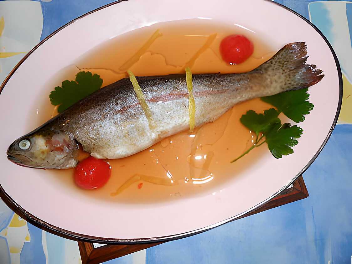 Recette de Truite en gelée au madére
