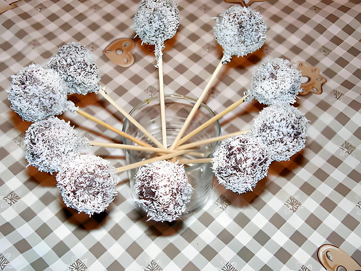 recette cake pops à la noix de coco